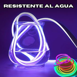 Luces LED Neón RGB 5 Metros – Tira Flexible con Control Remoto, Multicolor, Ideal para Decoración Gaming y Habitaciones